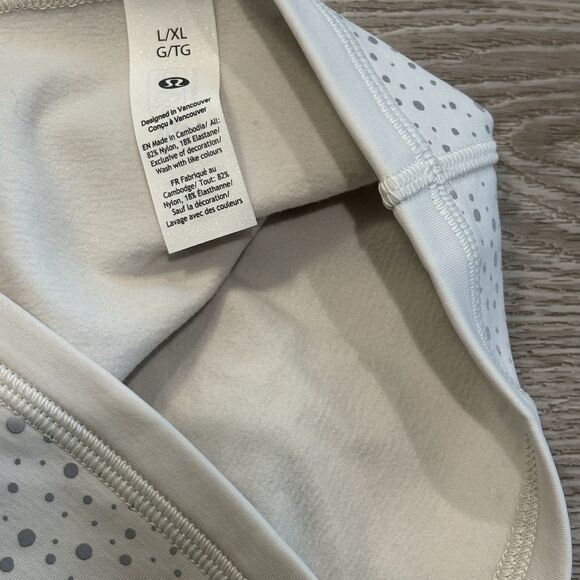 Lululemon Fleece Reflective Running Beanie Cap  Bone L XL NWT Athletic Winter - Picture 5 of 5